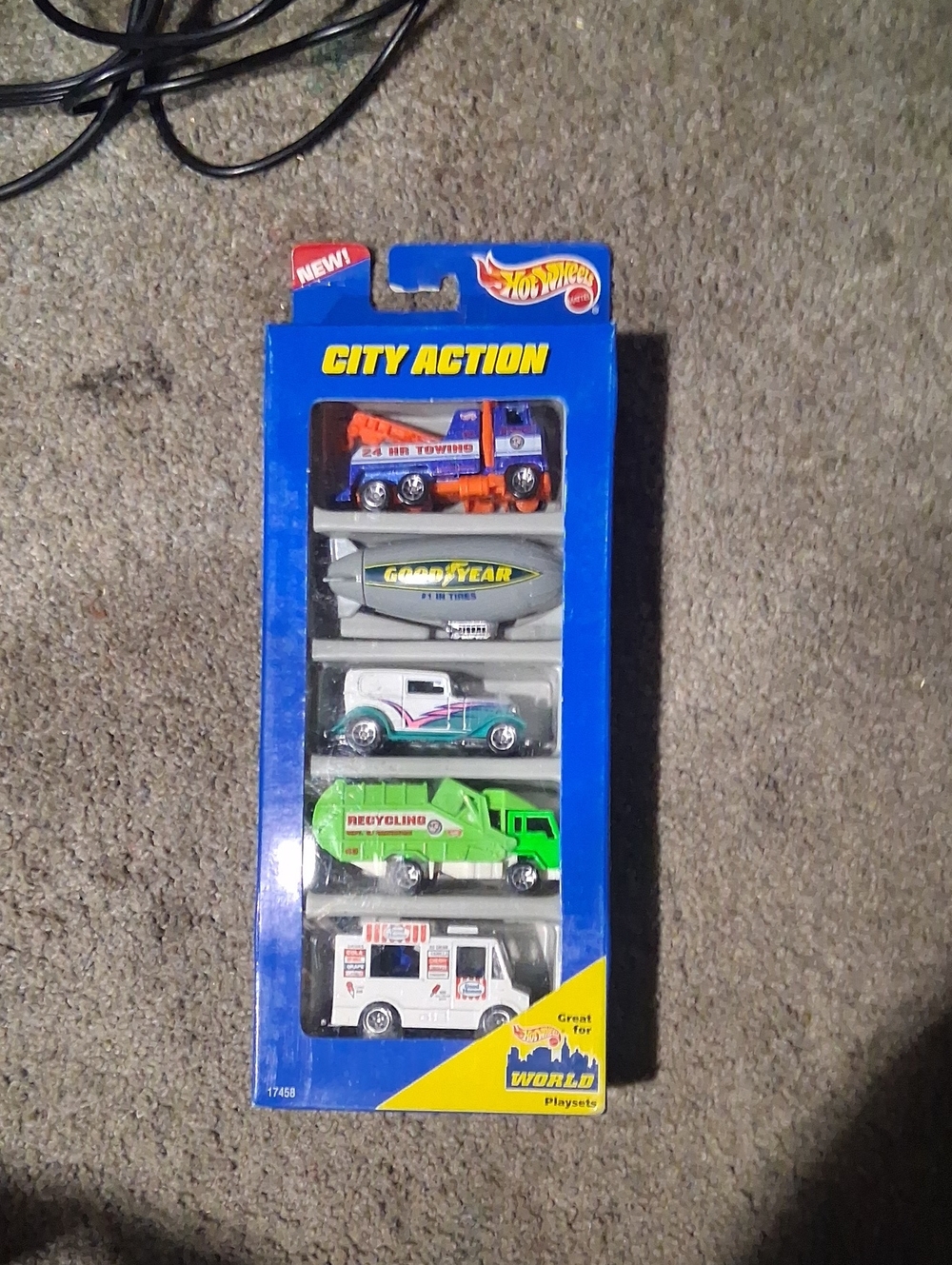 City Action 5-Piece Vehicle Playset - Blue Packaging